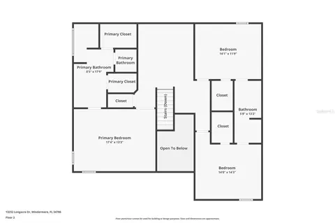 Floorplan - 13232 Longacre Dr, Windermere, FL 34786 photo 2 of 2