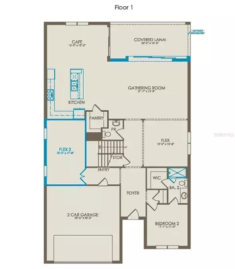Floorplan - 5677 Cedar Chase Dr, Saint Cloud, FL 34771 photo 1 of 2
