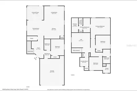 Floorplan - 4160 Southern Vista Loop, Saint Cloud, FL 34772 photo 1 of 1