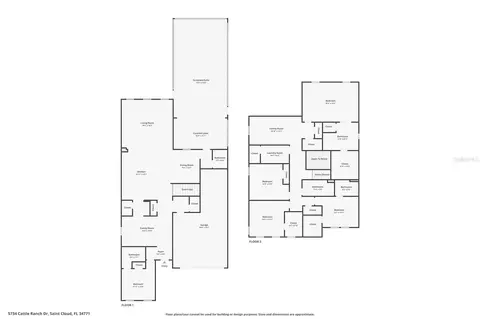 Floorplan - 5734 Cattle Ranch Dr, Saint Cloud, FL 34771 photo 3 of 3