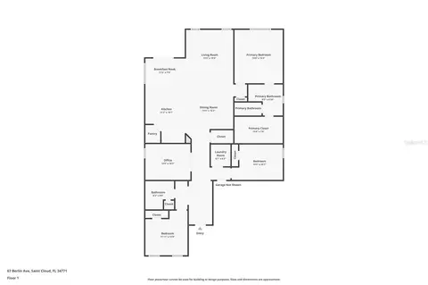 Floorplan - 67 Berlin Ave, Saint Cloud, FL 34771 photo 1 of 1