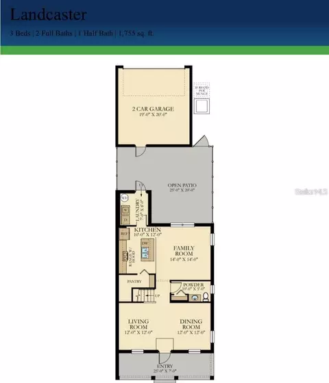Floorplan - 3037 Ella Way, Saint Cloud, FL 34771 photo 1 of 1