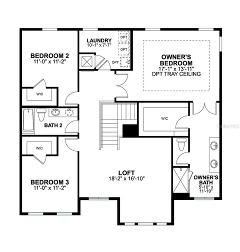Floorplan - 2663 Bittern Bnd, Saint Cloud, FL 34773 photo 1 of 2