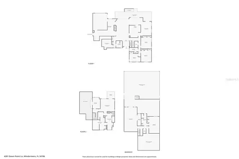 Floorplan - 4301 Down Point Ln, Windermere, FL 34786 photo 1 of 1