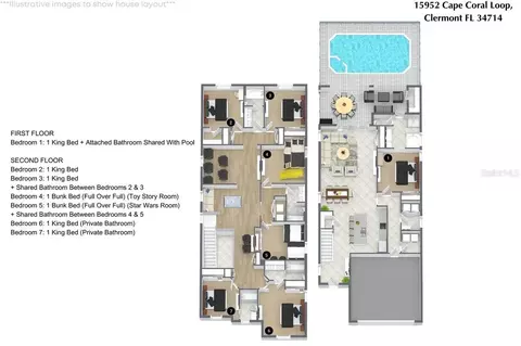 Floorplan - 15952 Cape Coral Loop, Clermont, FL 34714 photo 1 of 1
