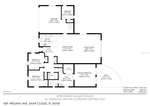 Floorplan - 439 Virginia Ave, Saint Cloud, FL 34769 photo 1 of 1