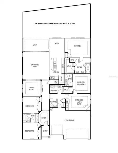 Floorplan - 105 Gypsum Pl, Saint Augustine, FL 32086 photo 1 of 1