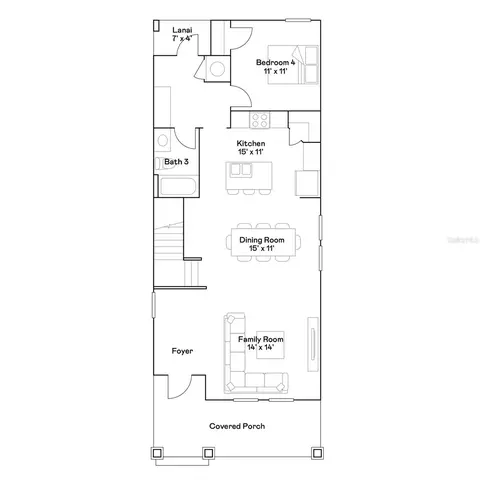 Floorplan - 828 Aubey Ln, Debary, FL 32713 photo 2 of 3