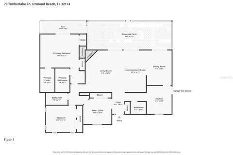 Floorplan - 70 Timberlake Ln, Ormond Beach, FL 32174 photo 1 of 1