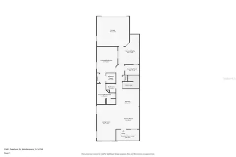 Floorplan - 11401 Evesham Dr, Windermere, FL 34786 photo 1 of 3
