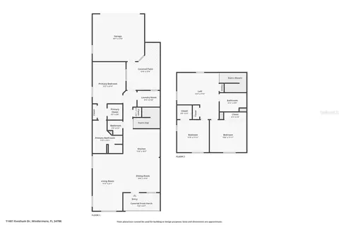 Floorplan - 11401 Evesham Dr, Windermere, FL 34786 photo 3 of 3