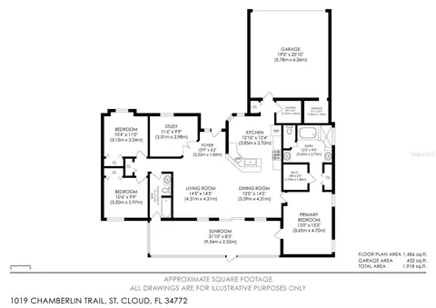 Floorplan - 1019 Chamberlin Trl, Saint Cloud, FL 34772 photo 1 of 1