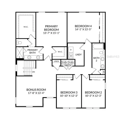 Floorplan - 1819 Shadow Box Bnd, Saint Cloud, FL 34771 photo 2 of 2