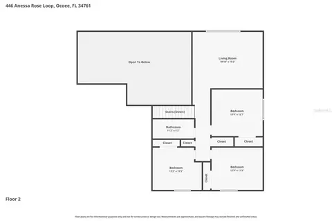 Floorplan - 446 Anessa Rose Loop, Ocoee, FL 34761 photo 2 of 2