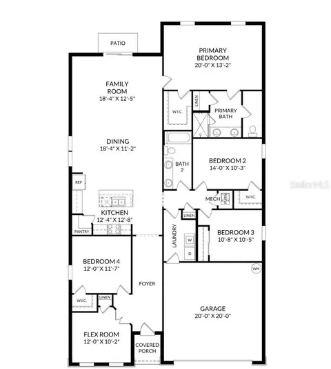 Floorplan - 5824 Cliffbow Loop, Leesburg, FL 34748 photo 1 of 1