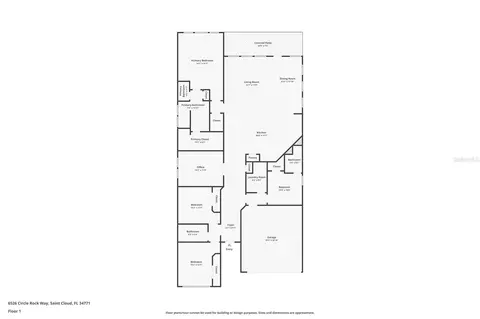 Floorplan - 6526 Circle Rock Way, Saint Cloud, FL 34771 photo 1 of 1