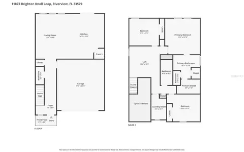 Floorplan - 11873 Brighton Knoll Loop, Riverview, FL 33579 photo 1 of 1