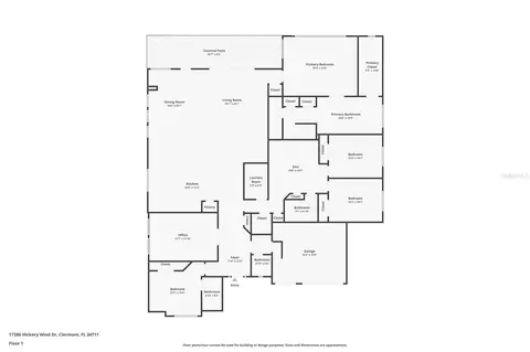 Floorplan - 17286 Hickory Wind Dr, Clermont, FL 34711 photo 1 of 1