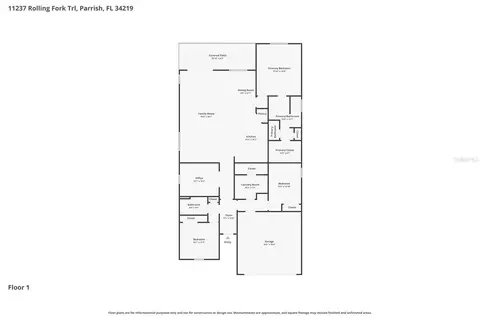 Floorplan - 11237 Rolling Fork Trl, Parrish, FL 34219 photo 1 of 1