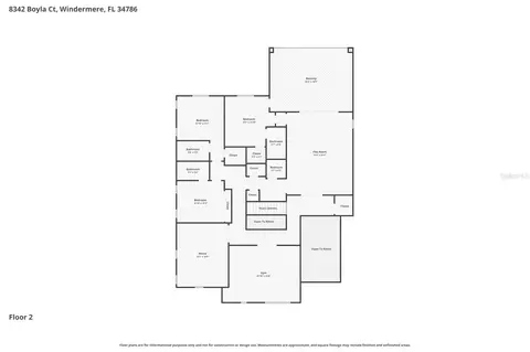 Floorplan - 8342 Boyla Ct, Windermere, FL 34786 photo 2 of 2