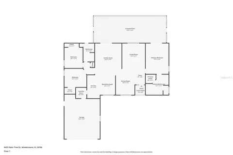 Floorplan - 9433 Palm Tree Dr, Windermere, FL 34786 photo 1 of 1
