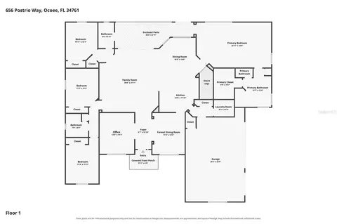 Floorplan - 656 Postrio Way, Ocoee, FL 34761 photo 1 of 1