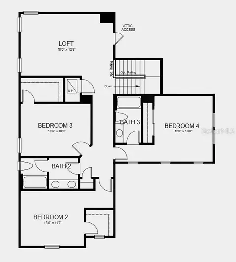 Floorplan - 5210 Edenmore St, Saint Cloud, FL 34771 photo 2 of 2