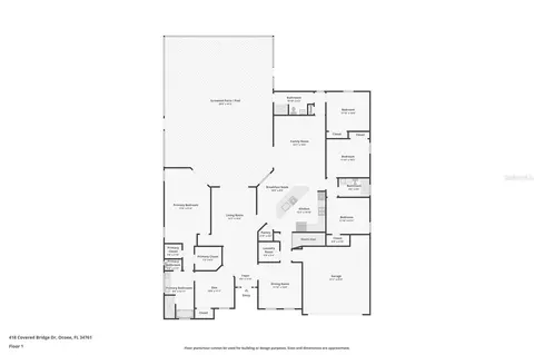 Floorplan - 418 Covered Bridge Dr, Ocoee, FL 34761 photo 1 of 2