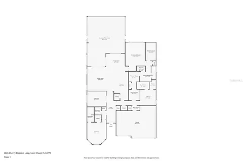Floorplan - 2865 Cherry Blossom Loop, Saint Cloud, FL 34771 photo 1 of 1
