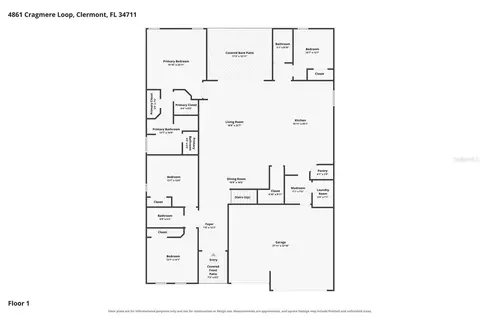 Floorplan - 4861 Cragmere Loop, Clermont, FL 34711 photo 2 of 3