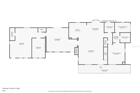 Floorplan - 160 Juniper Trl, Ocala, FL 34480 photo 2 of 3
