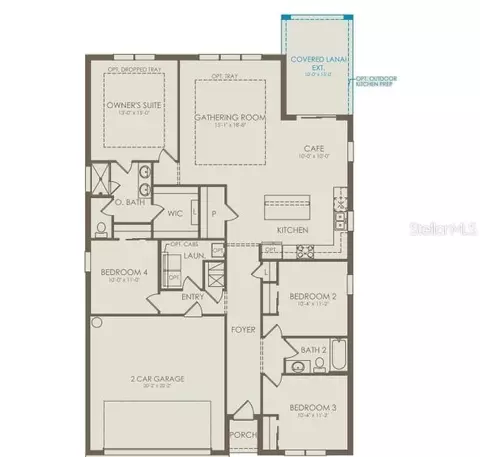 Floorplan - 2132 Branched Oak Rd, Saint Cloud, FL 34771 photo 1 of 1
