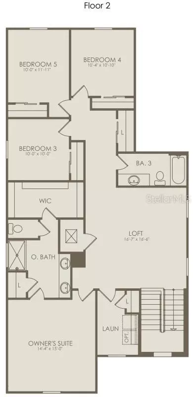 Floorplan - 5052 Shrub Leaf Aly, Saint Cloud, FL 34771 photo 2 of 2