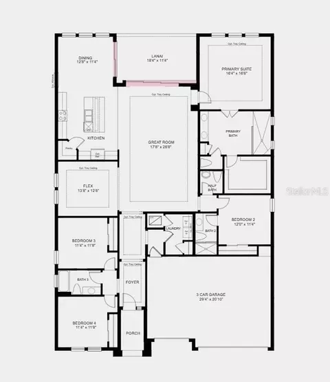 Floorplan - 813 Ladyfish Trl, Saint Cloud, FL 34771 photo 1 of 1