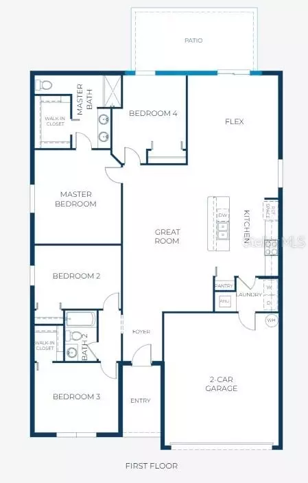 Floorplan - 2245 Bolger Ave, Spring Hill, FL 34609 photo 1 of 1