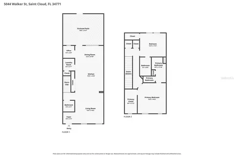Floorplan - 5044 Walker St, Saint Cloud, FL 34771 photo 1 of 1