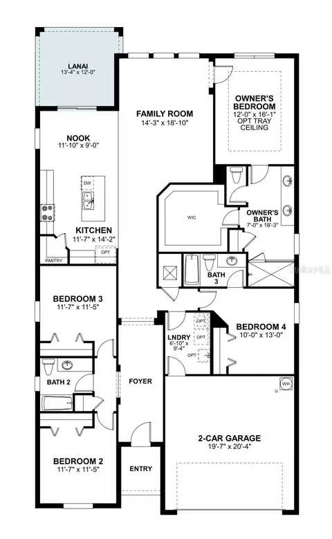 Floorplan - 6801 Yellow Warbler Bnd, Saint Cloud, FL 34773 photo 1 of 1