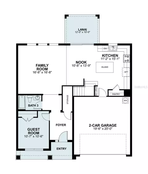Floorplan - 6838 Yellow Warbler Bnd, Saint Cloud, FL 34773 photo 1 of 2