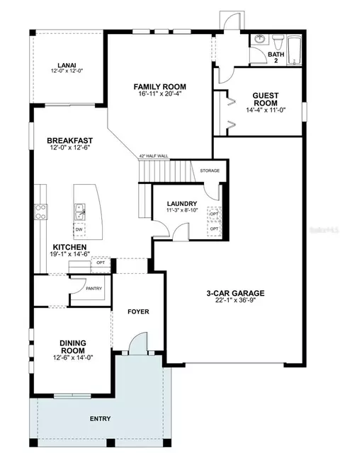 Floorplan - 5400 Lassen St, Saint Cloud, FL 34771 photo 1 of 2