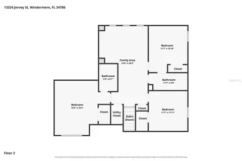 Floorplan - 13324 Jervey St, Windermere, FL 34786 photo 2 of 2