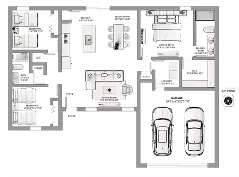 Floorplan - 2224 SW 146th Loop, Ocala, FL 34473 photo 1 of 1
