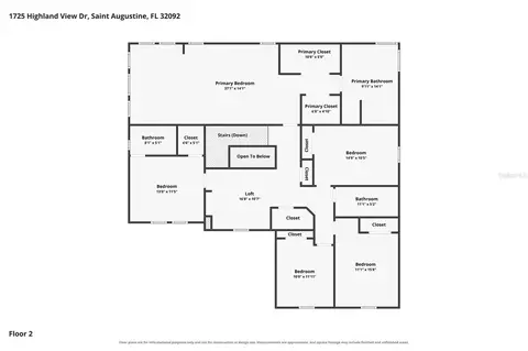 Floorplan - 1725 Highland View Dr, Saint Augustine, FL 32092 photo 3 of 3