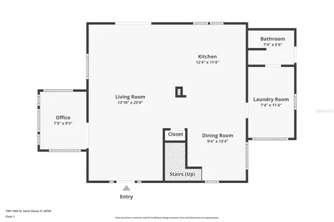 Floorplan - 1901 10th St, Saint Cloud, FL 34769 photo 1 of 2