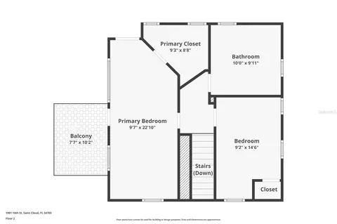 Floorplan - 1901 10th St, Saint Cloud, FL 34769 photo 2 of 2