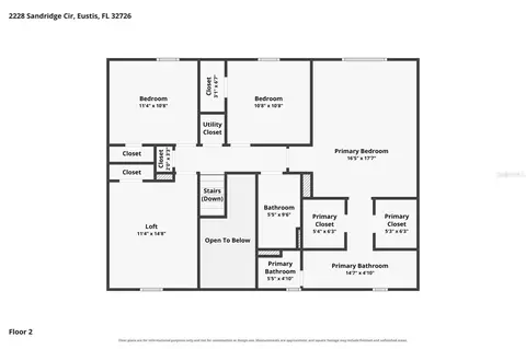 Floorplan - 2228 Sandridge Cir, Eustis, FL 32726 photo 2 of 2