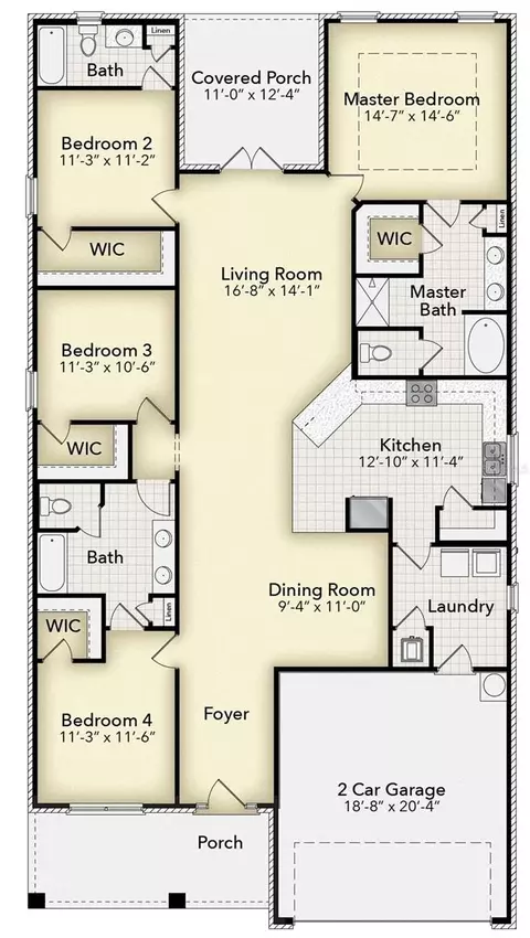 Floorplan - 7660 Bent Tree Loop, Saint Cloud, FL 34773 photo 1 of 1