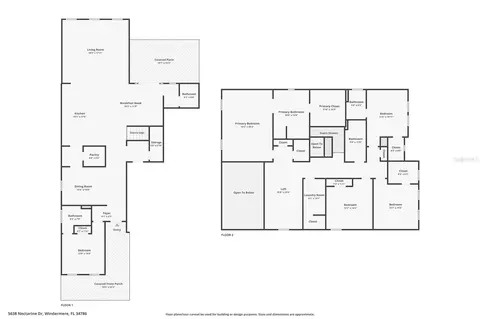 Floorplan - 5638 Nectarine Dr, Windermere, FL 34786 photo 1 of 1