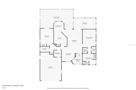 Floorplan - 2302 Addington Ct, Rockledge, FL 32955 photo 1 of 1
