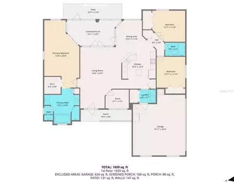 Floorplan - 4043 N Monadnock Rd, Hernando, FL 34442 photo 1 of 1