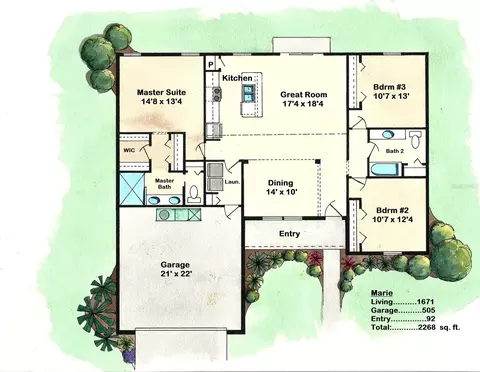 Floorplan - 1540 E Artesian Ln, Dunnellon, FL 34434 photo 1 of 1